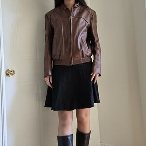 Women's Brown Leather Jacket